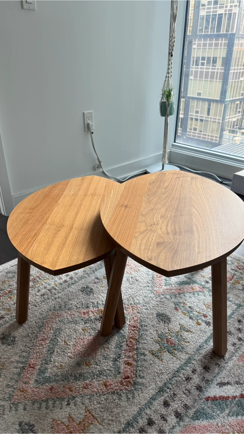 Ikea Stockholm Nesting Coffee Tables (Set of 2)