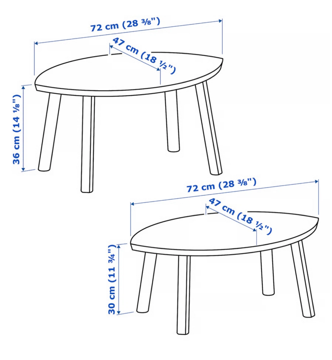 Ikea Stockholm Nesting Coffee Tables (Set of 2) - photo 3