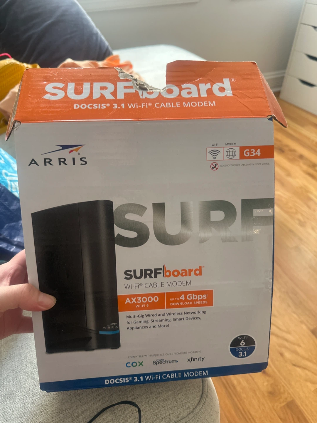 Arris SURFboard G34 DOCSIS 3.1 Wi-Fi Cable Modem - photo 3