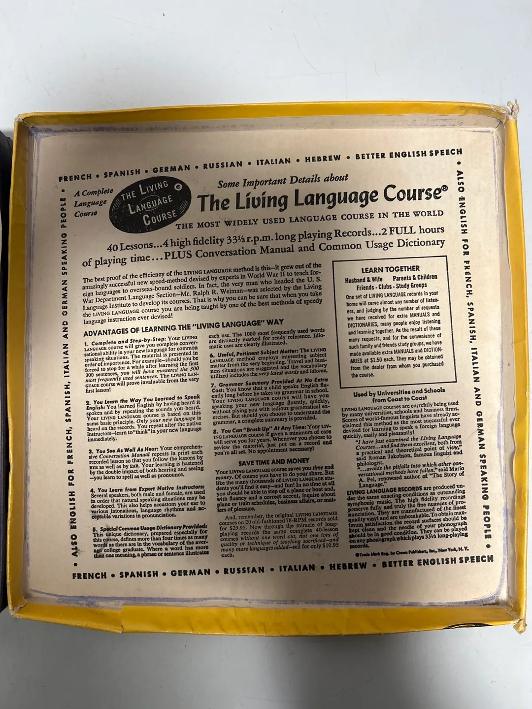 Living Language Russian Course - 40 Lessons on 4 Records image indicator(2)