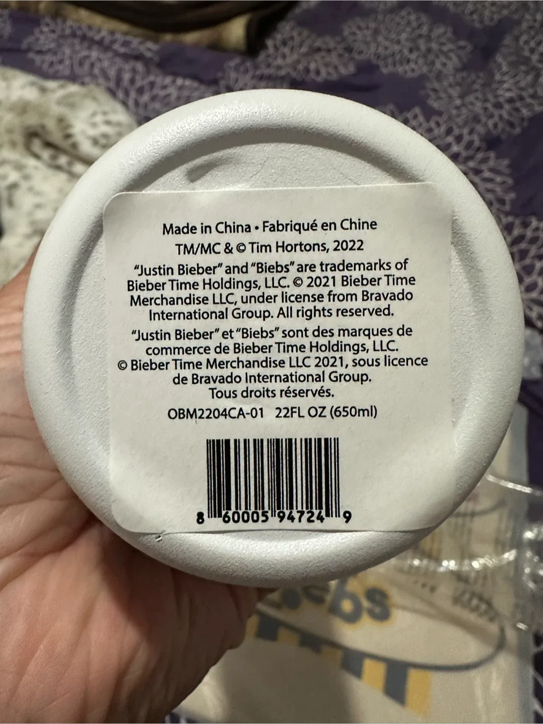 Tim Hortons x Justin Bieber Biebs Brew Tumbler & Tote Bag image indicator(4)