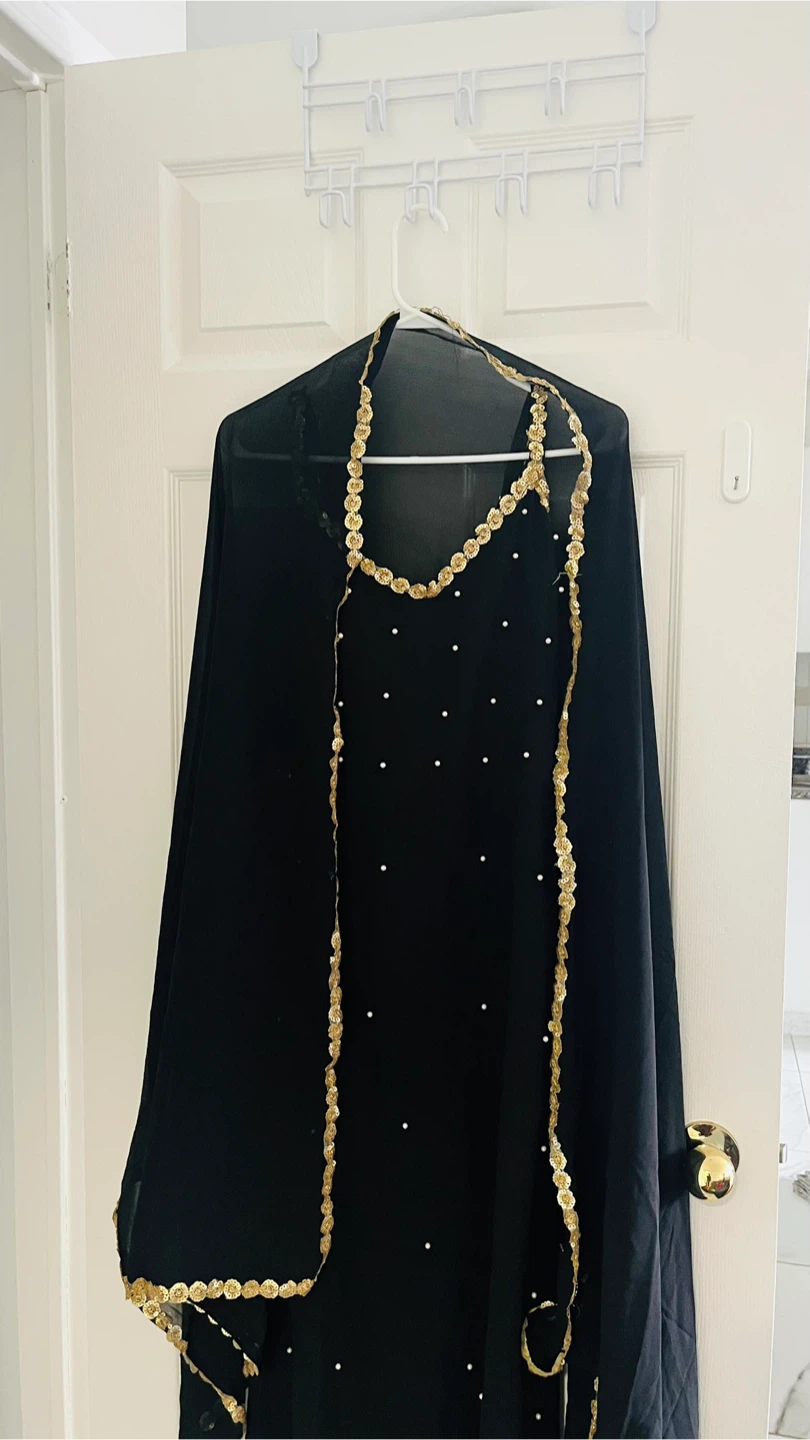 Black anarkali dress