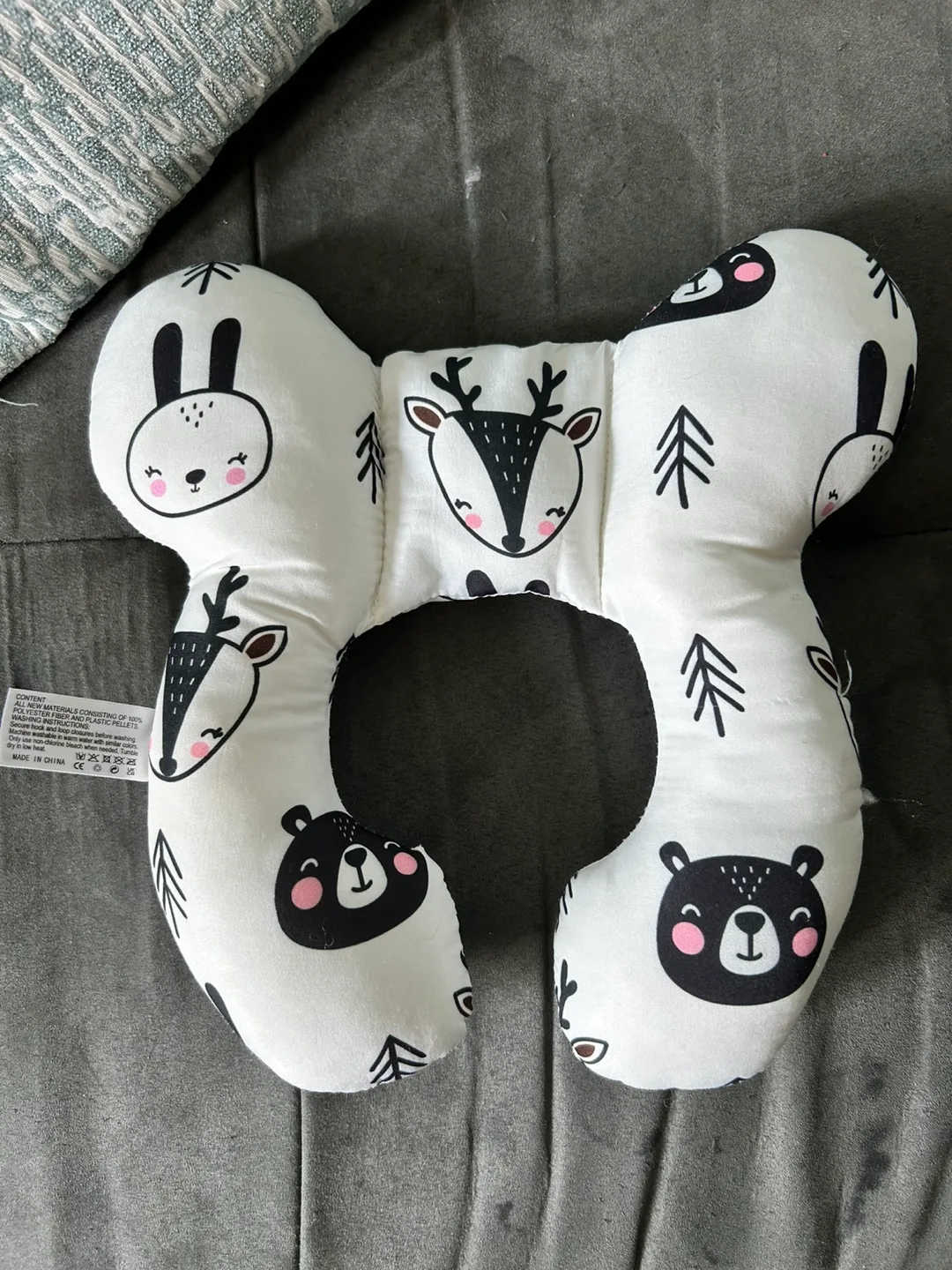 Baby Neck Support Pillow - Animal Print thumbnail