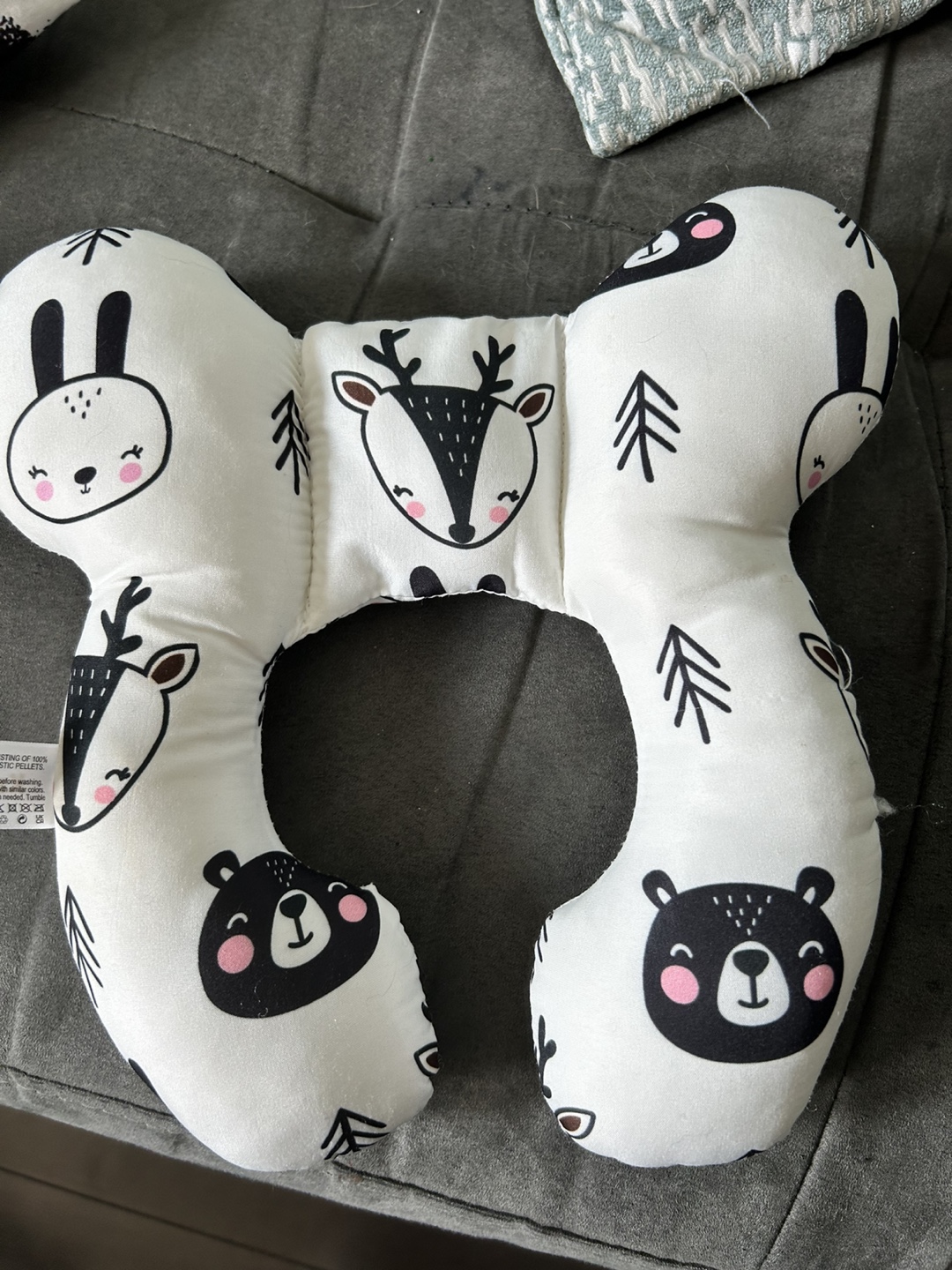 Baby Neck Support Pillow - Animal Print - photo 2