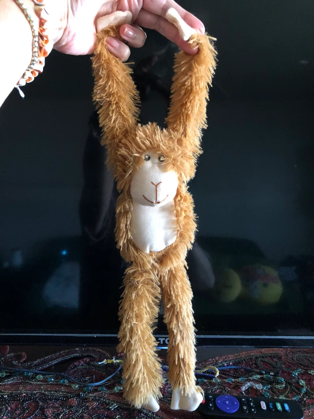 Hanging Plush Monkey Toy thumbnail
