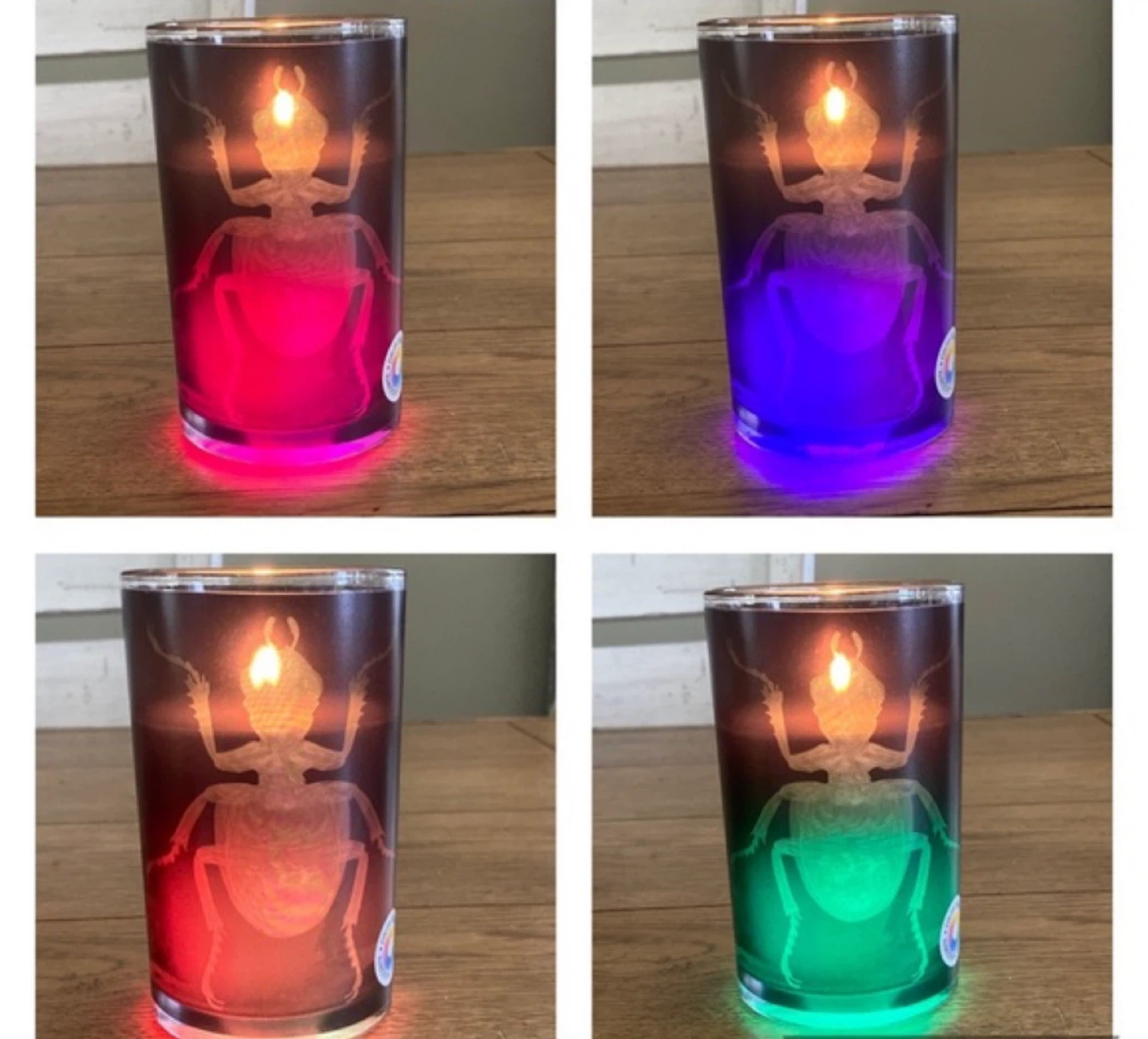 Color Changing Candle Holder with Bug Design - photo 2