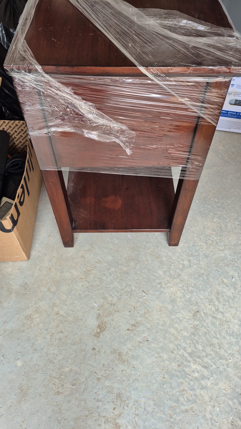 Night stand vintage wooden bedside tables set of 2
