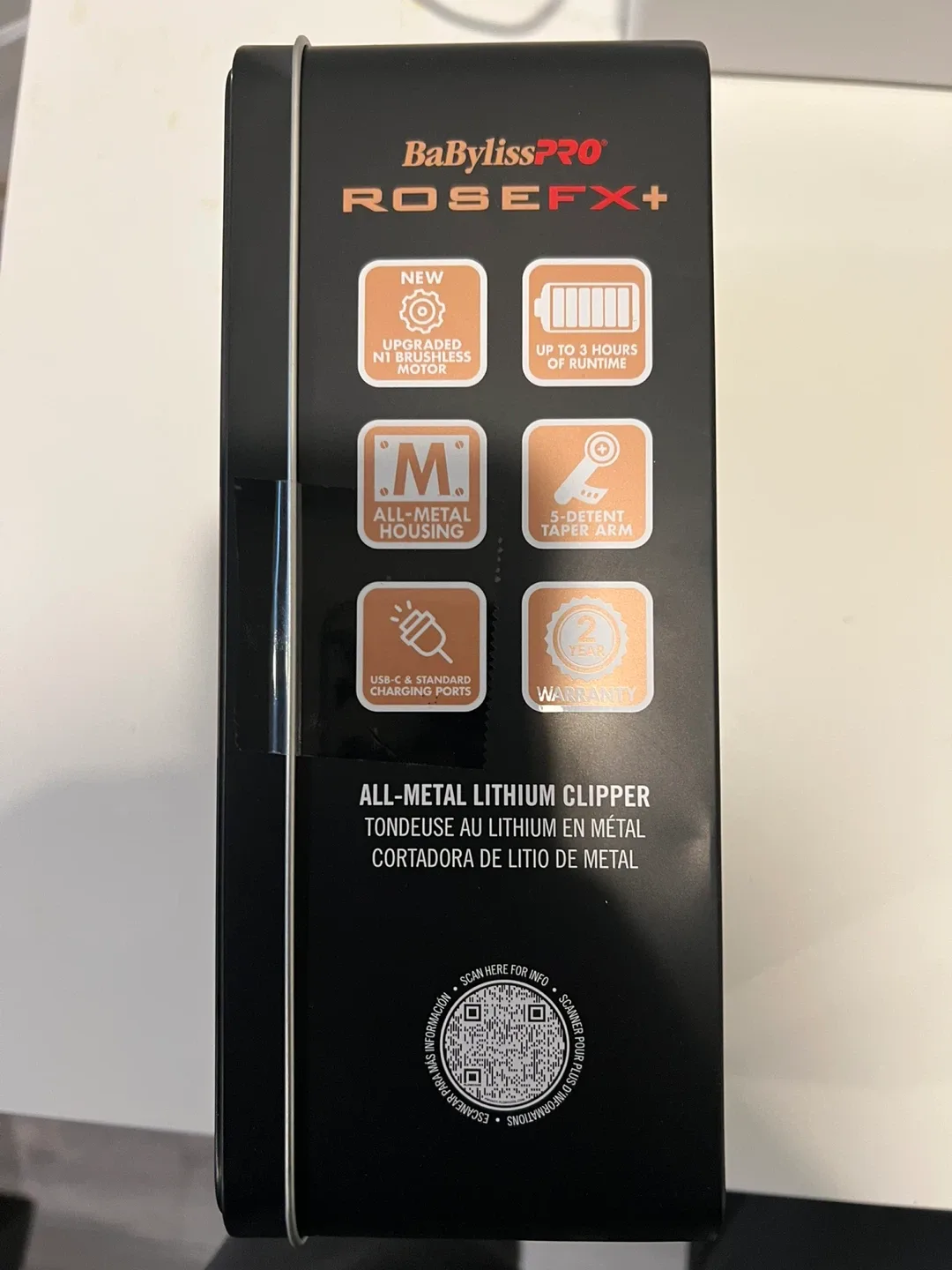 BabylissPRO RoseFx+ All-Metal Lithium Hair Clipper - New image indicator(4)