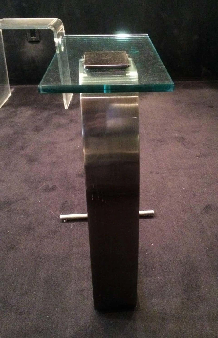 Nickel and Glass Side Table by Design Institute of America - photo 2