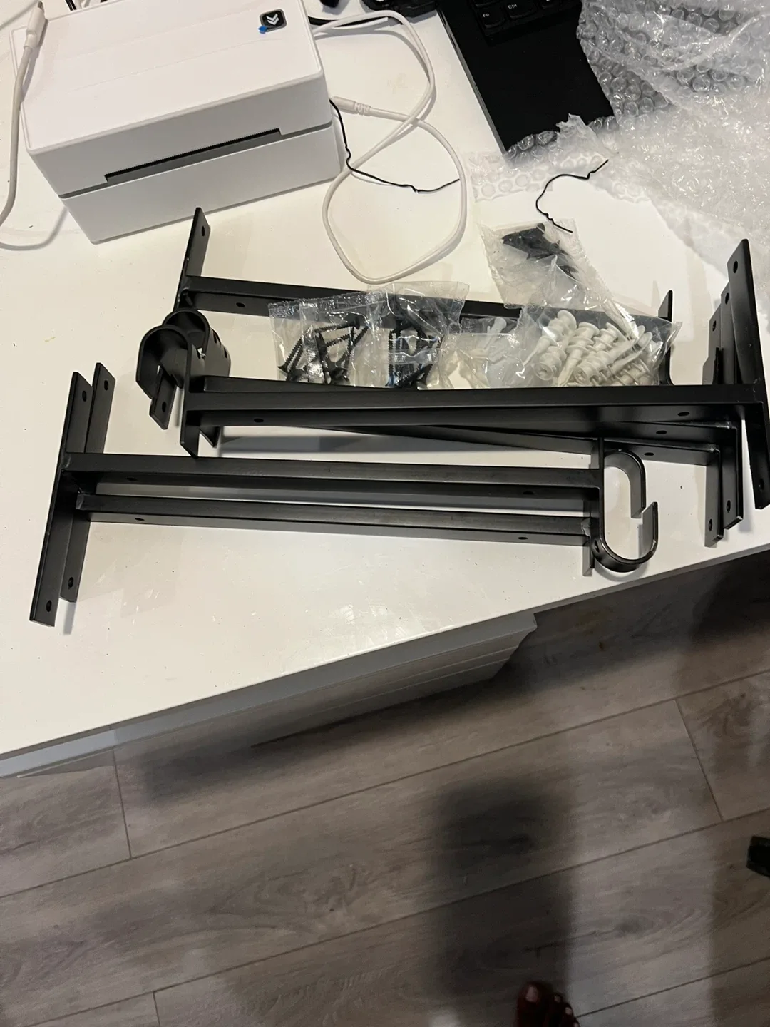 Black Metal Shelf Brackets (Set of 3) image indicator(3)