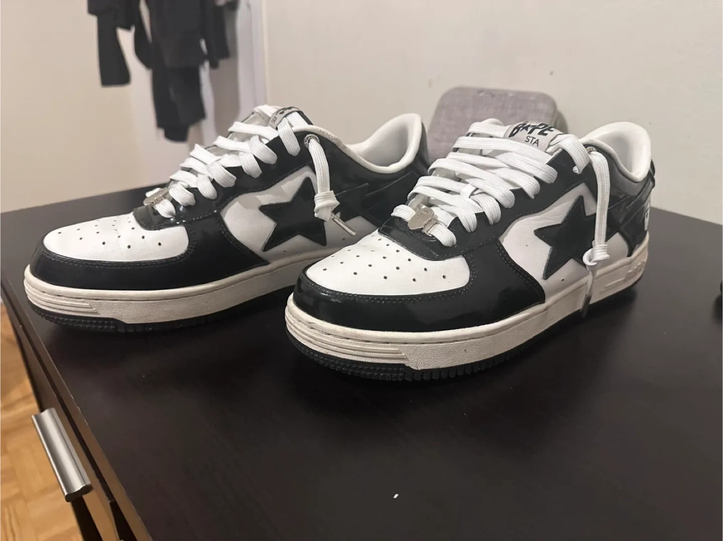 BAPE STA Low Sneakers - Black/White image indicator(4)