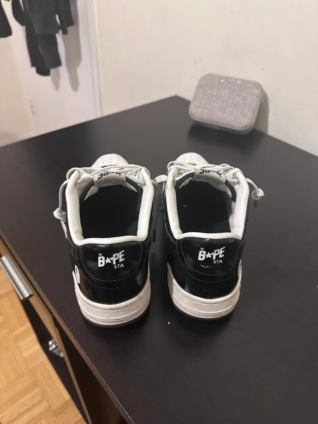 BAPE STA Low Sneakers - Black/White image indicator(8)