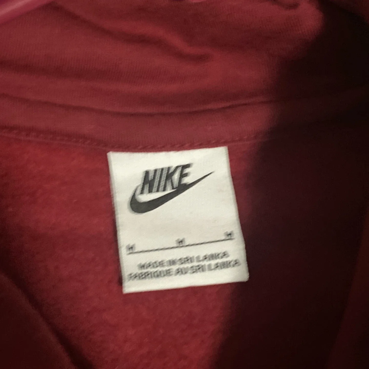 Nike Red Hoodie - Size M image indicator(2)