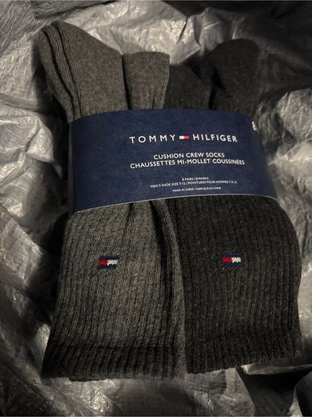 Tommy Hilfiger Cushion Crew Socks, 8 Pairs, Size 7-12