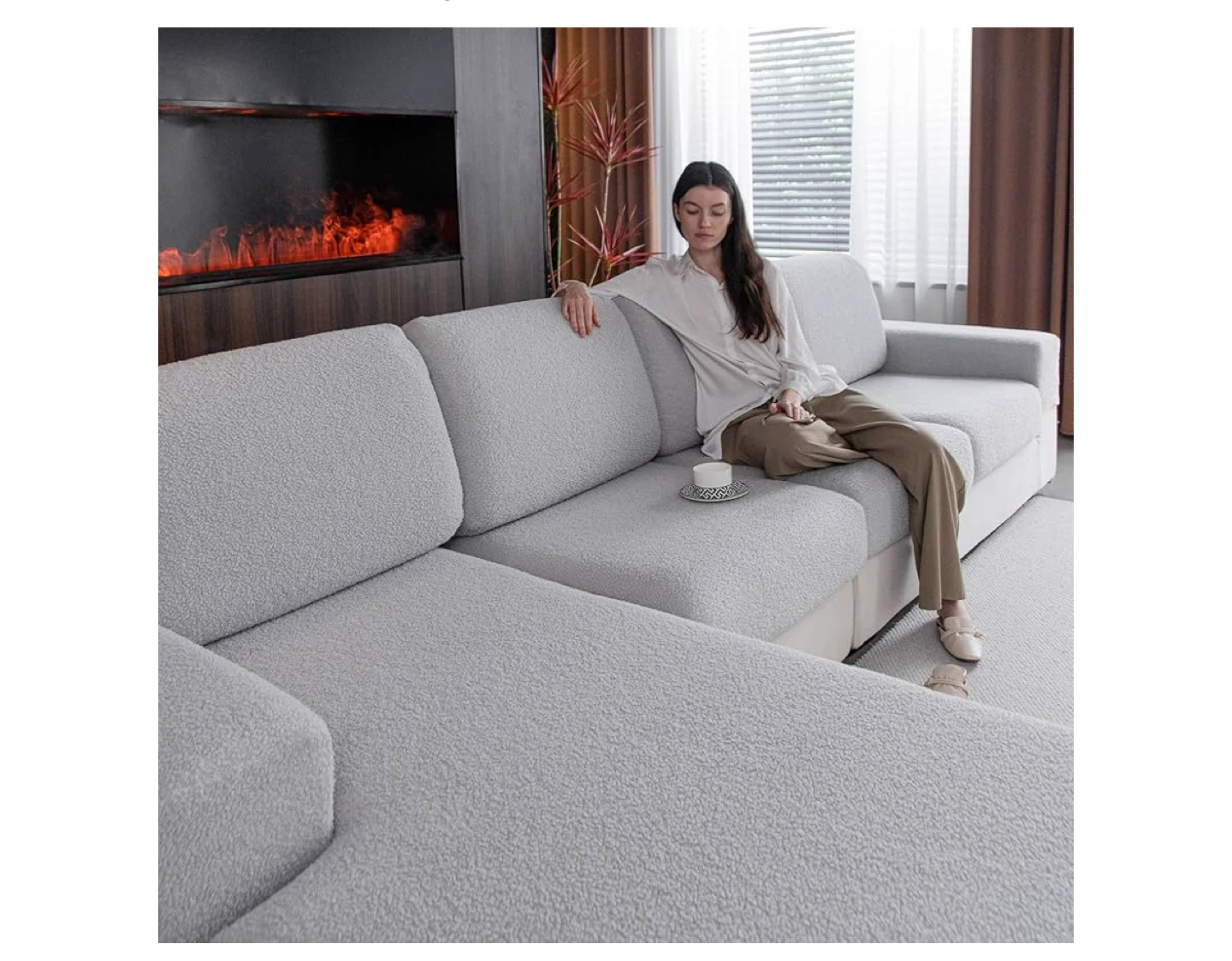 New super soft sectional couch cover