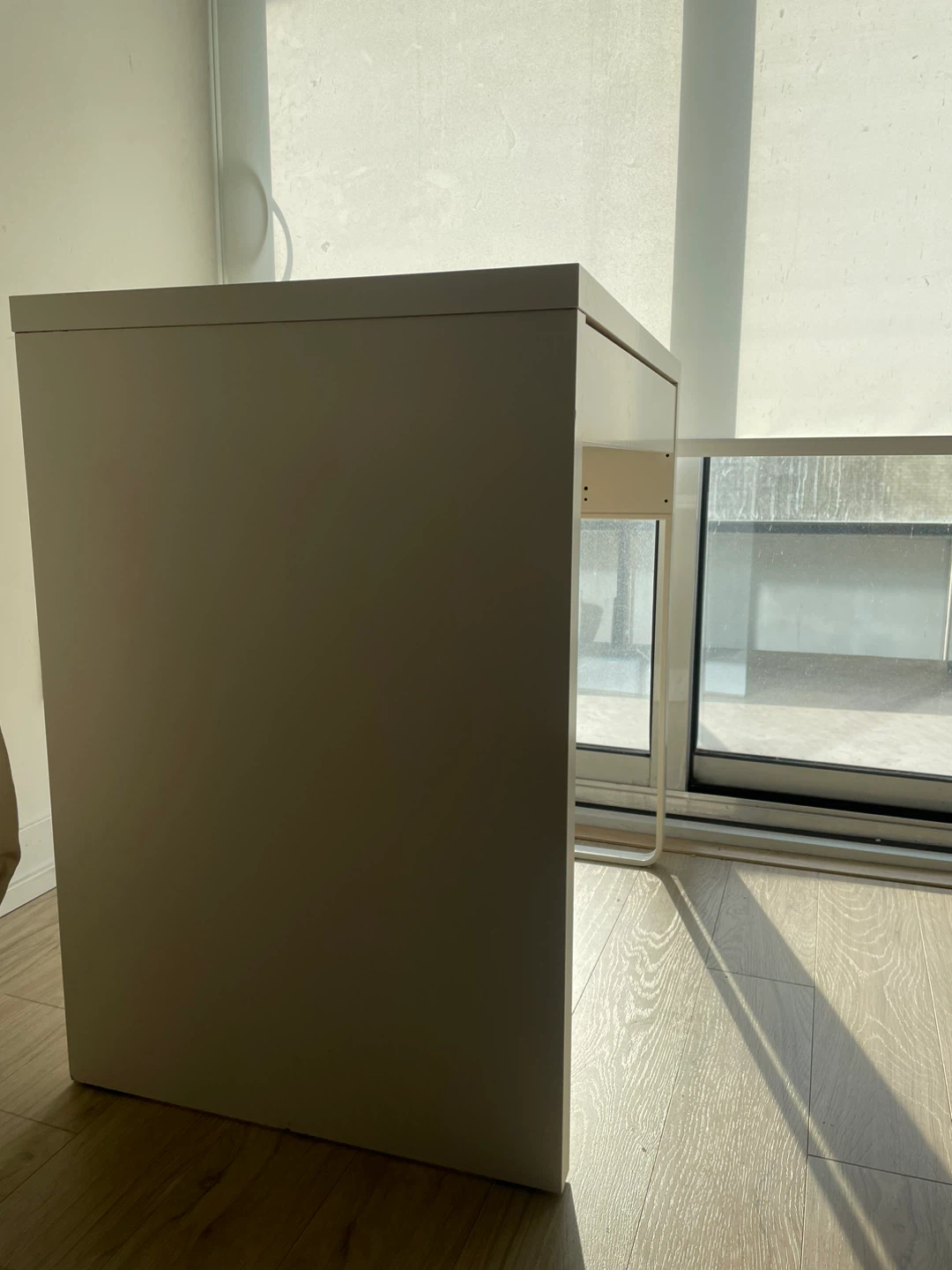 IKEA White Desk with Drawer - photo 4