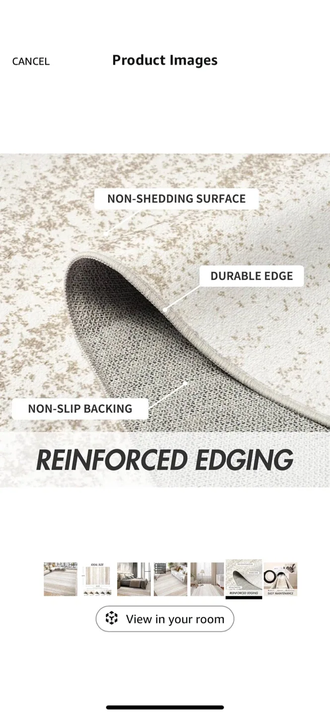 Modern Area Rug 9x12 - Neutral Beige image indicator(7)