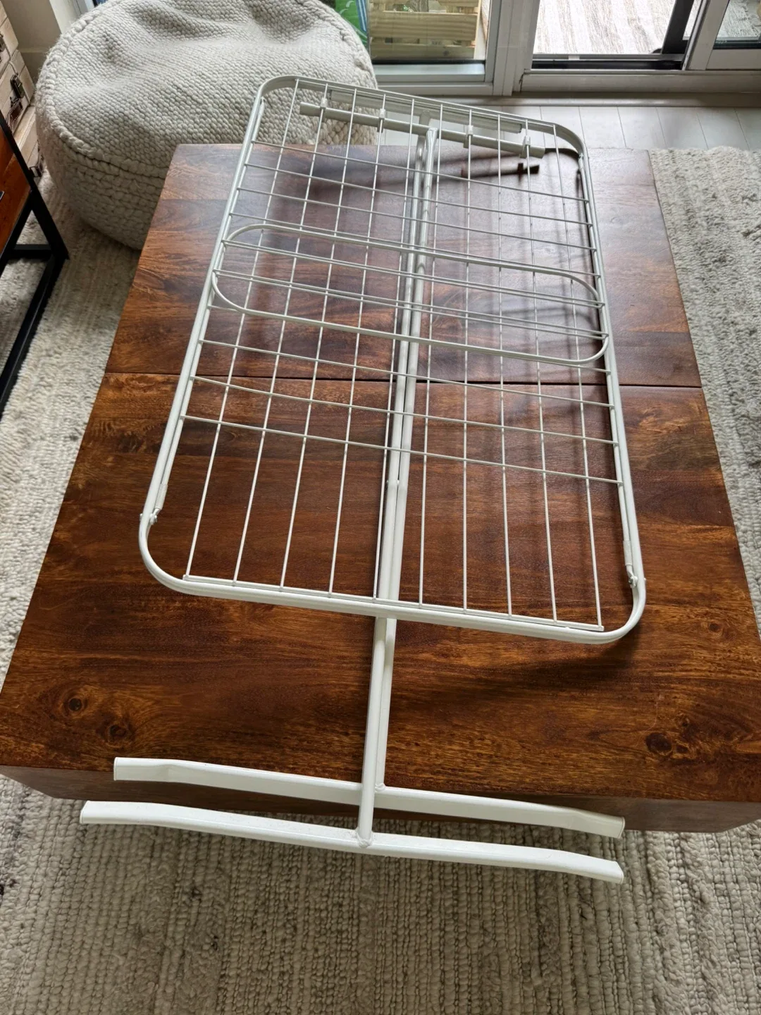 White Folding Clothes Drying Rack thumbnail