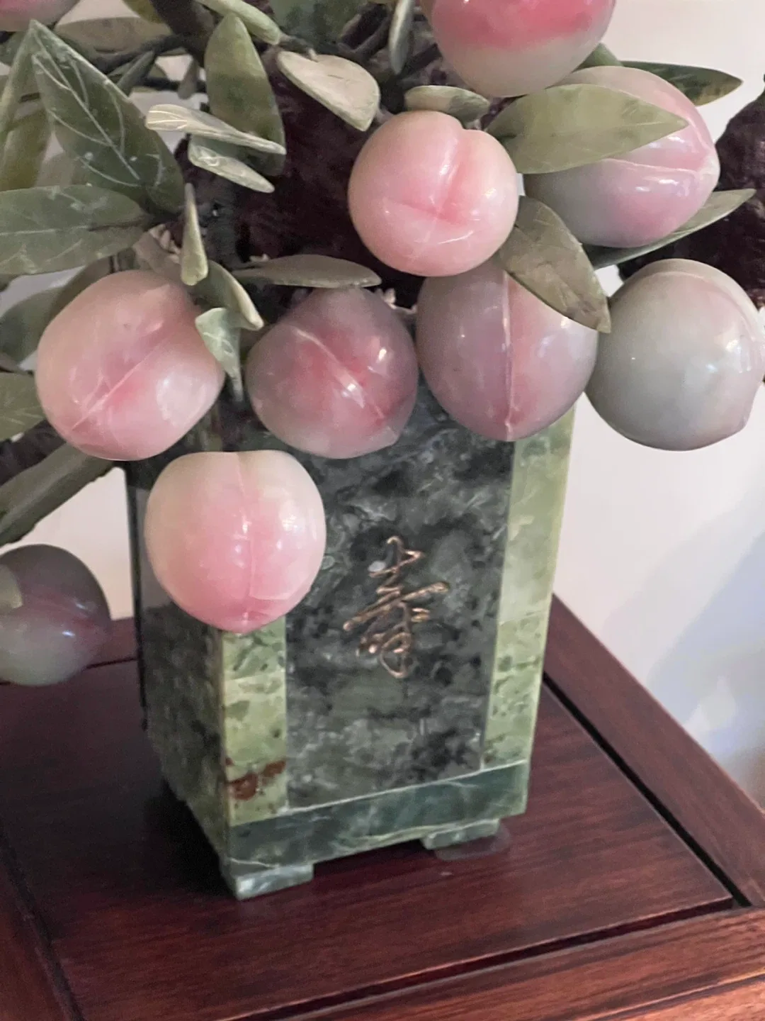 Jade Bonsai Tree with Peach Accents image indicator(6)
