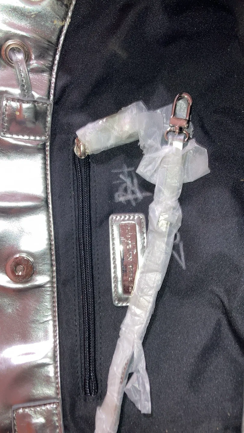 Peter Nygard Silver Tote Bag image indicator(2)