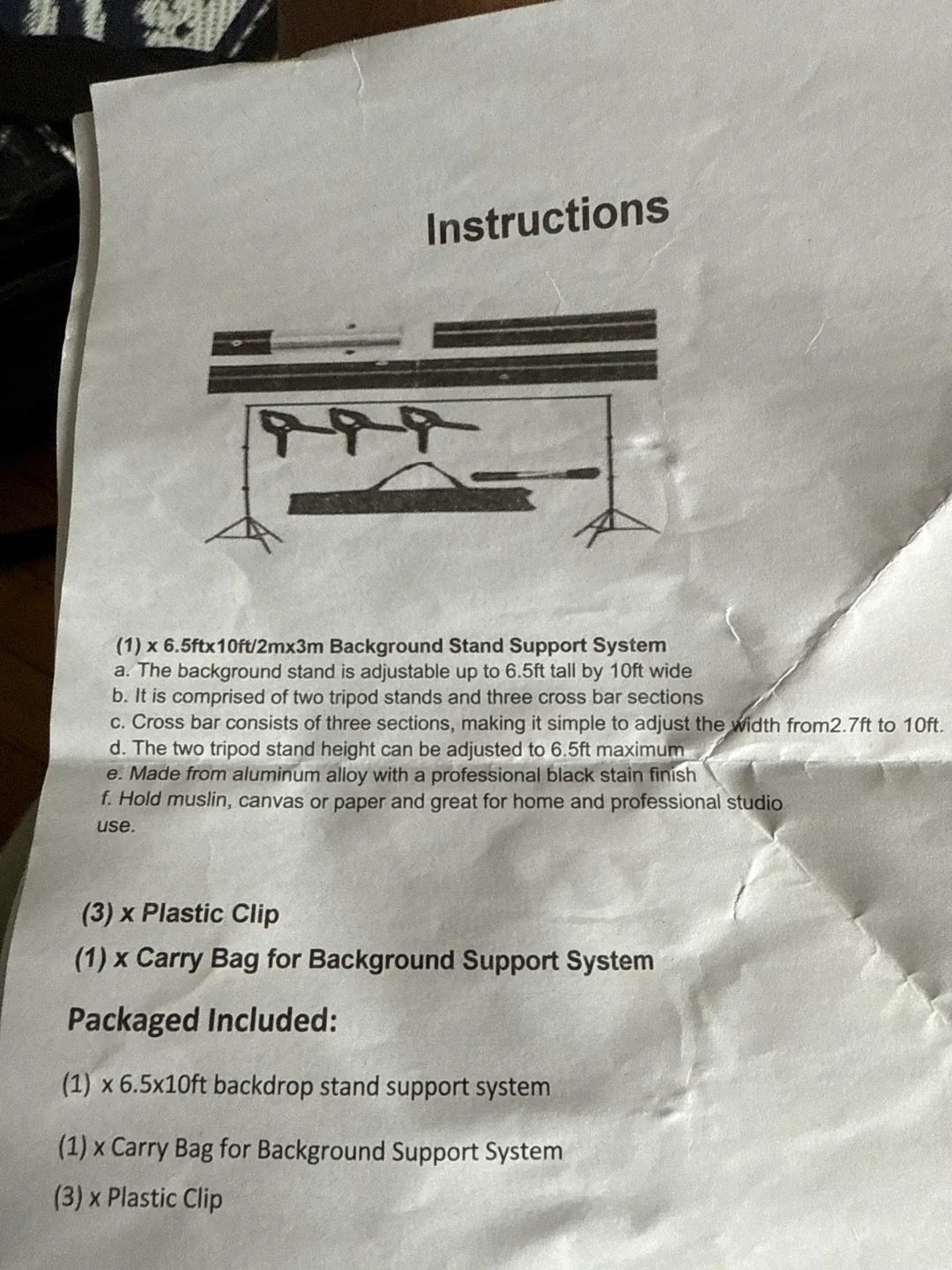 6.5x10ft Background Stand Support System image indicator(2)