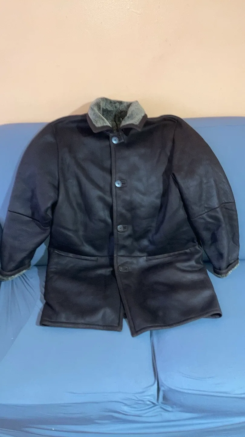 Dominic Bellissimo Shearling Coat Size 40 thumbnail