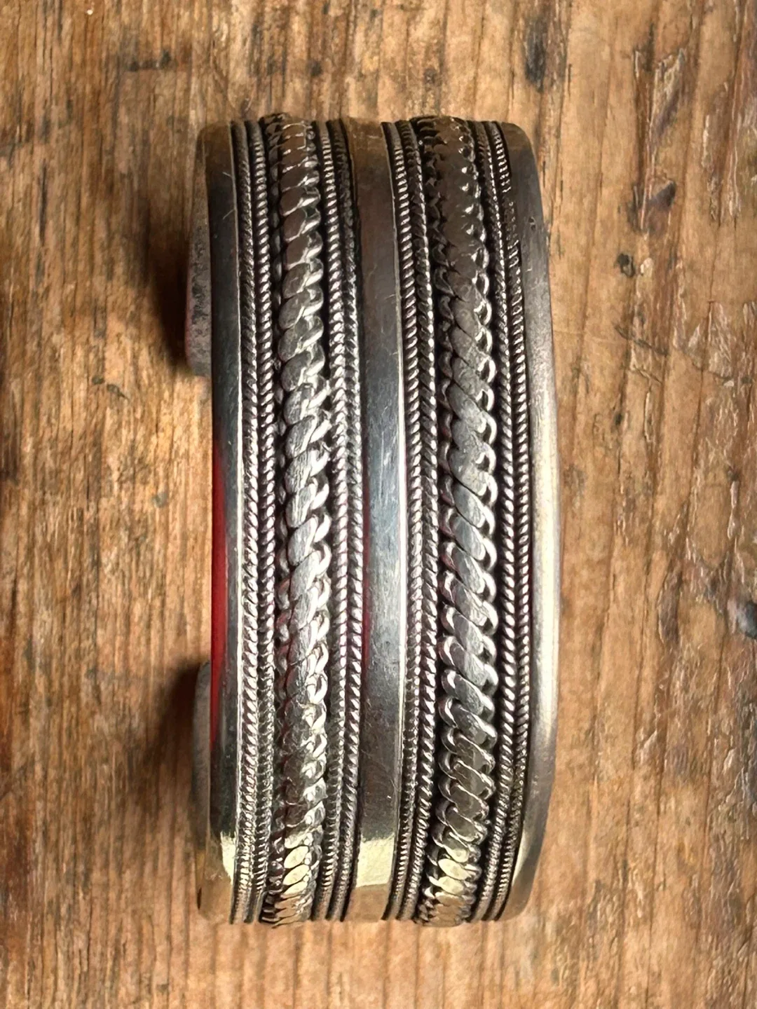 Sterling silver cuff bracelet 1 inch wide jewellery 51 grams image indicator(6)