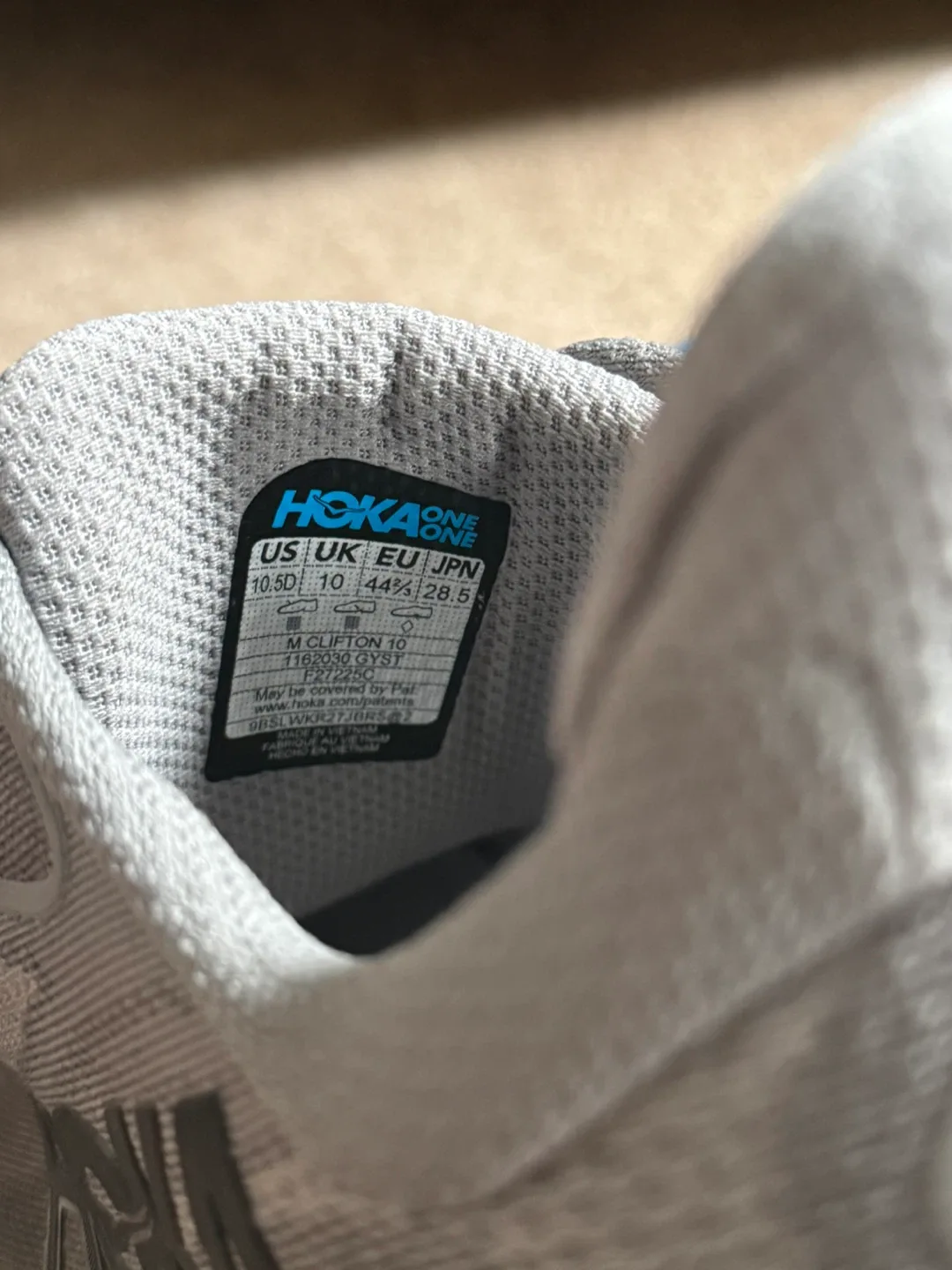 Hoka Clifton 10 Grey Running Shoes image indicator(7)