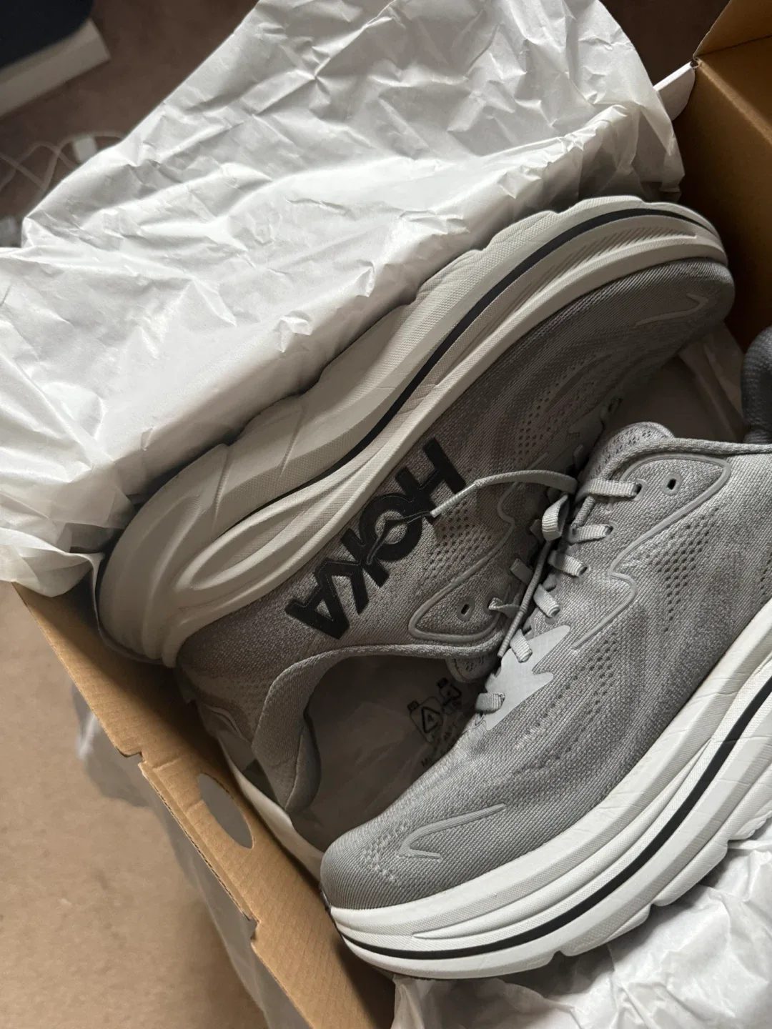 Hoka Clifton 10 Grey Running Shoes image indicator(3)