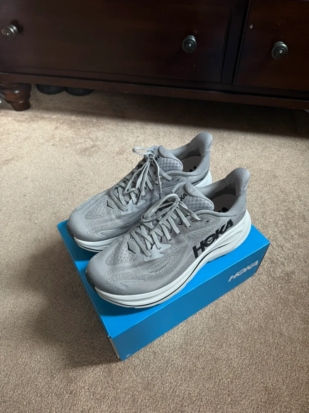 Hoka Clifton 10 Grey Running Shoes image indicator(2)