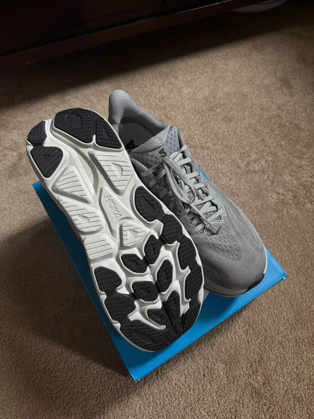 Hoka Clifton 10 Grey Running Shoes image indicator(5)