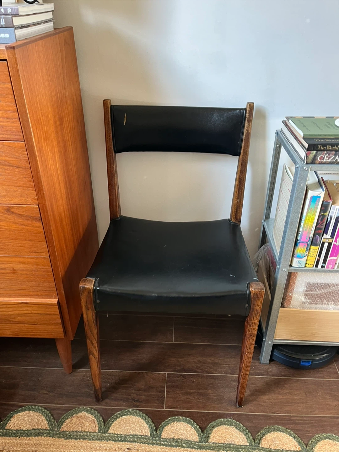 Vintage Black MCM Dining Chair - photo 2