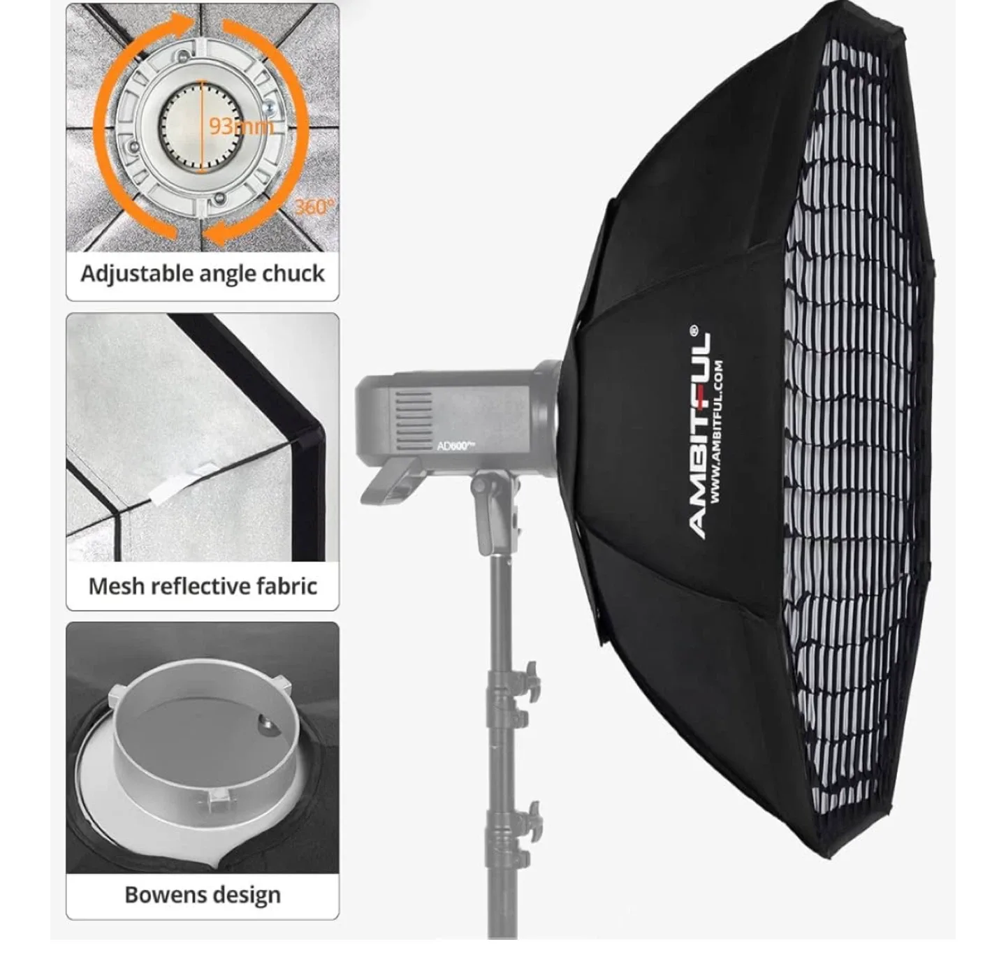 Ambitful Photography Softbox with Grid image indicator(2)