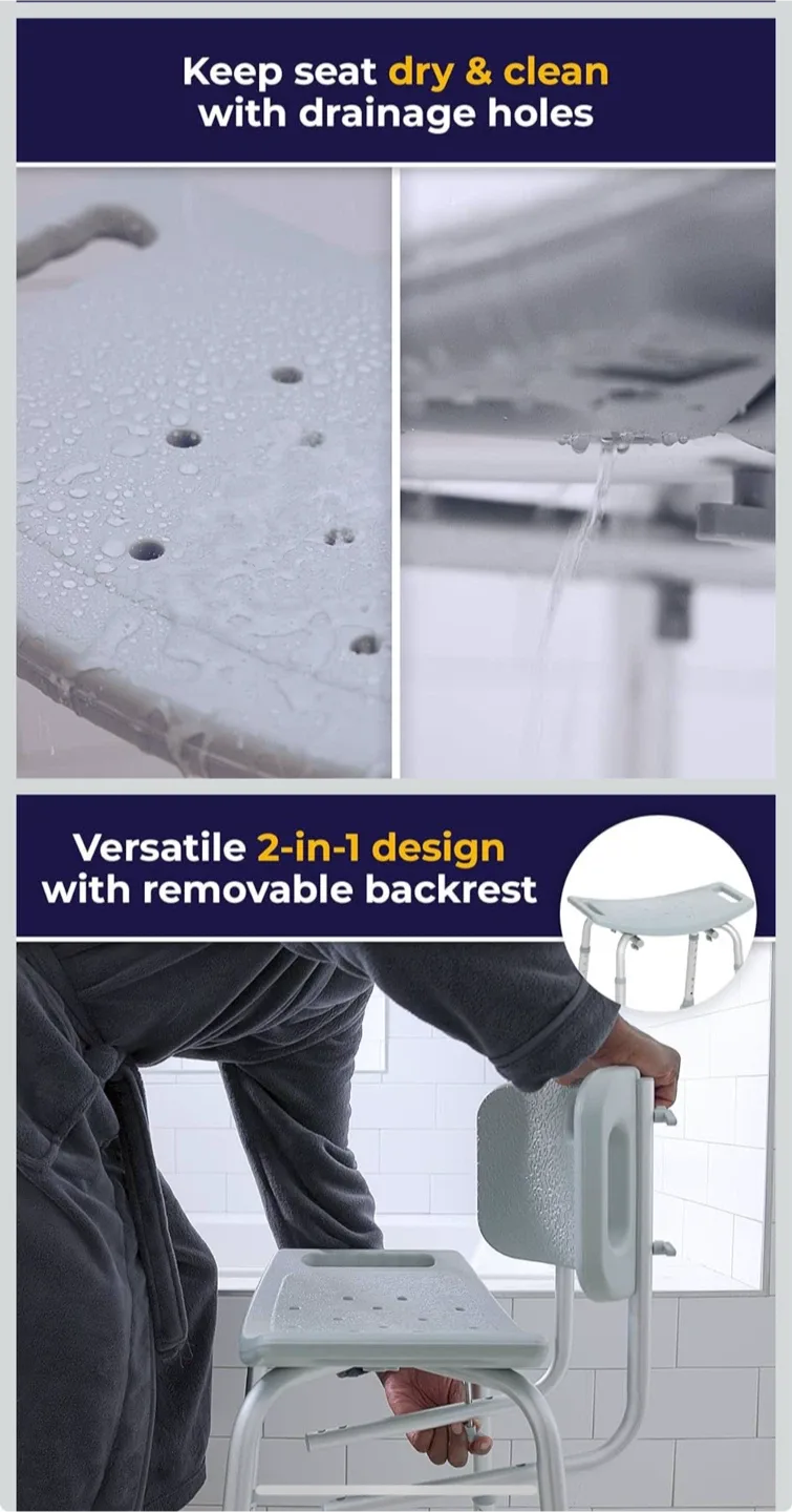 Drive DeVilbiss Shower Chair with Back image indicator(4)