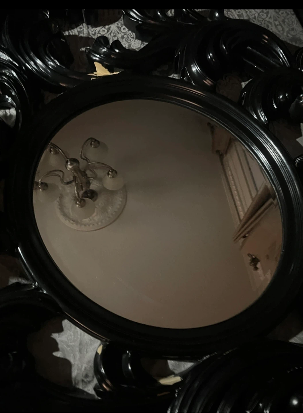 Ornate Black Framed Mirror - photo 2