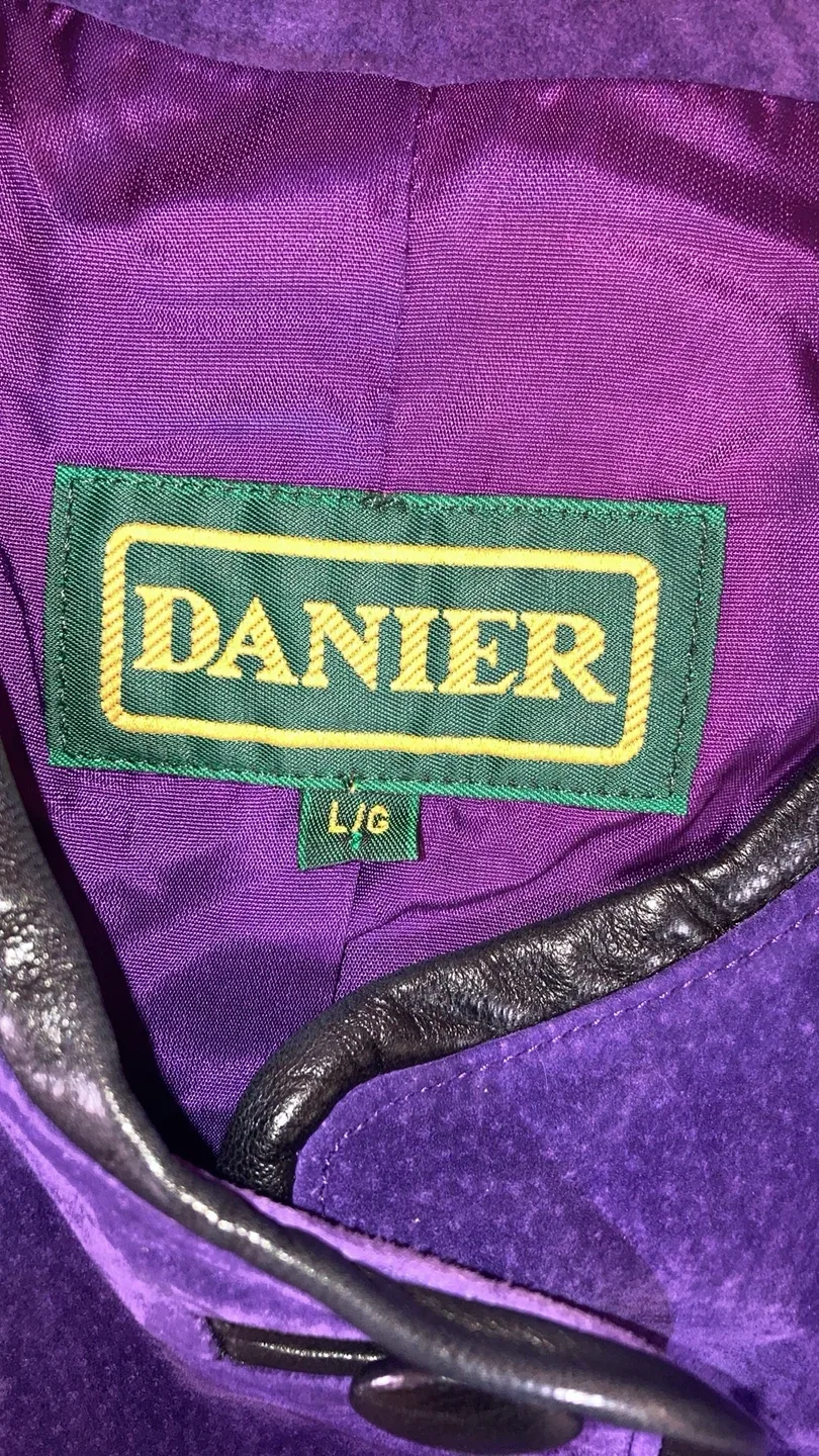 Danier Purple Suede Jacket - Size L/G image indicator(3)