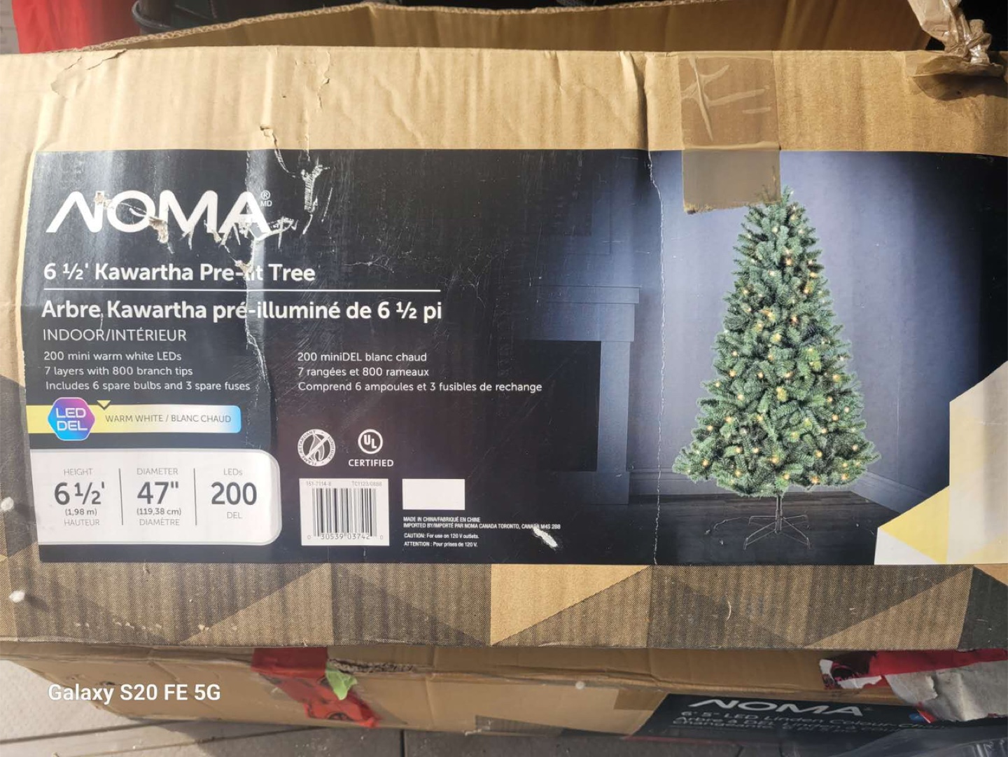 NOMA 6 1/2' Kawartha Pre-Lit Tree