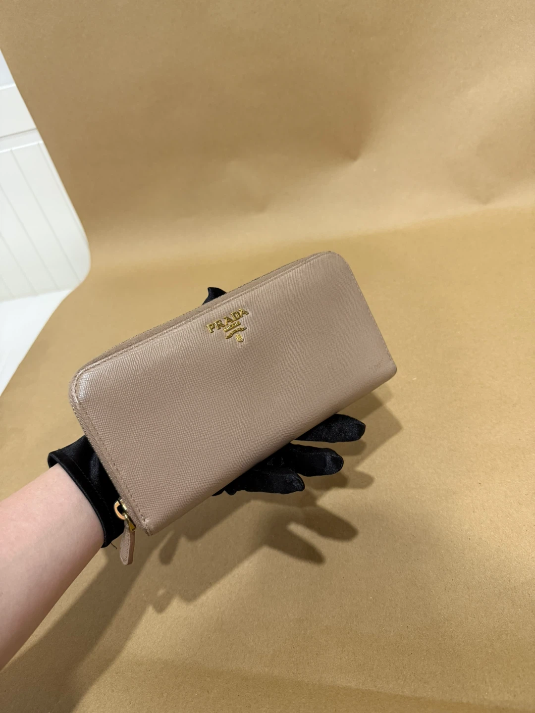 Prada Saffiano Leather Long Wallet
