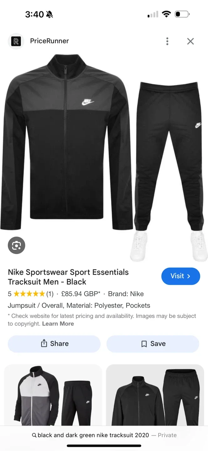 Nike Sportswear Sport Essentials Tracksuit - Black
