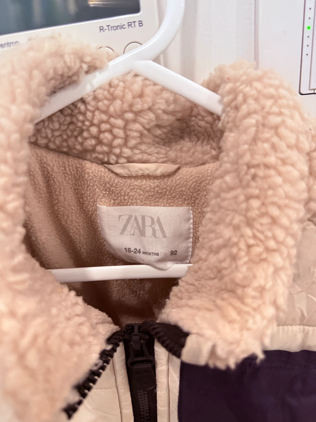 Zara Kids Beige Sherpa Jacket (18-24 Months) - photo 2