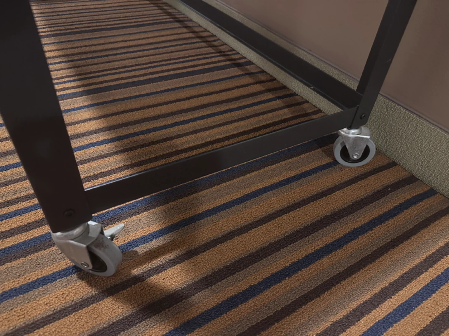 CB2 go-cart Metal Desk with Wheels - photo 3