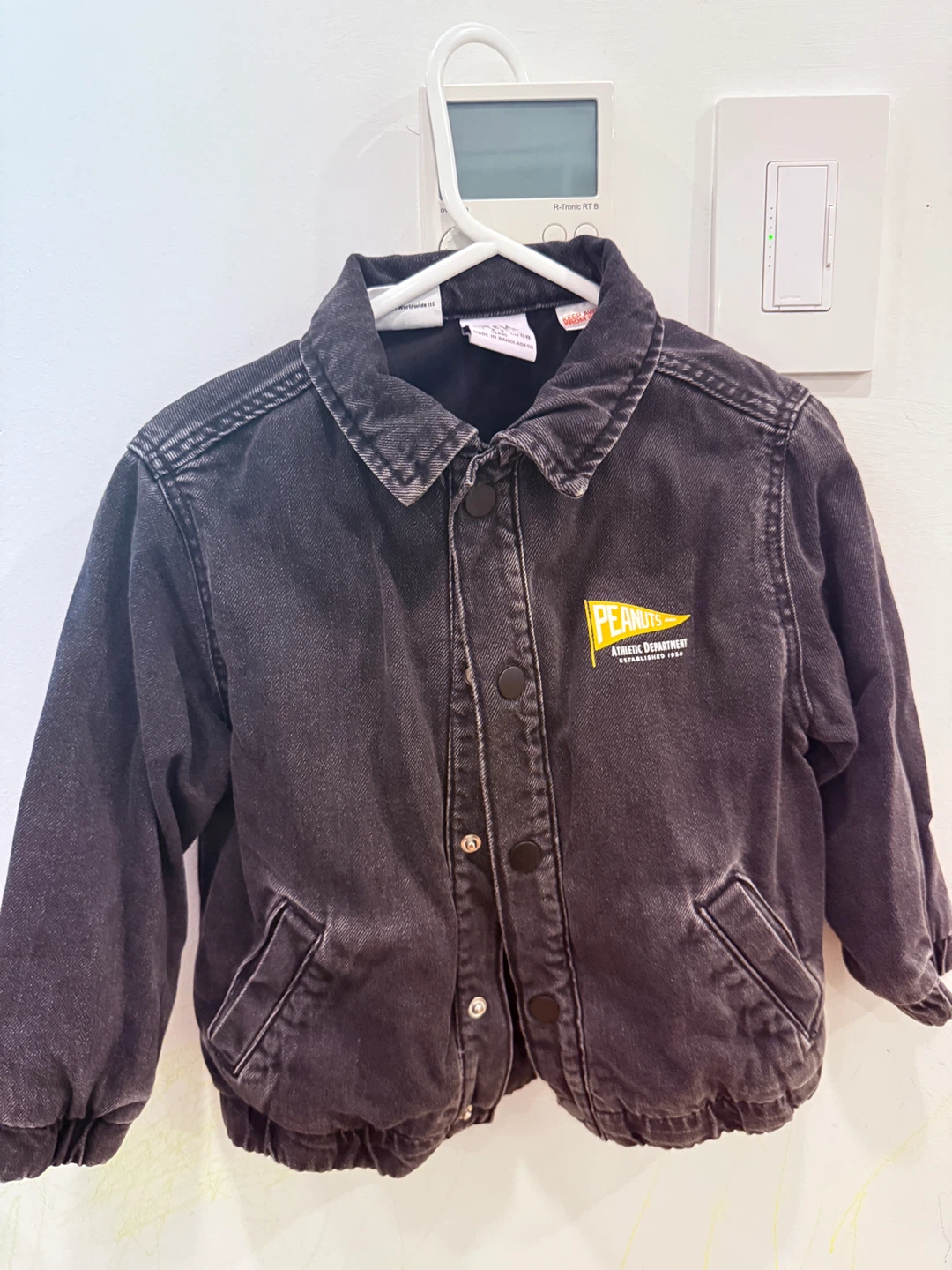 Peanuts Denim Jacket - Kids Size 2/3 brand zara