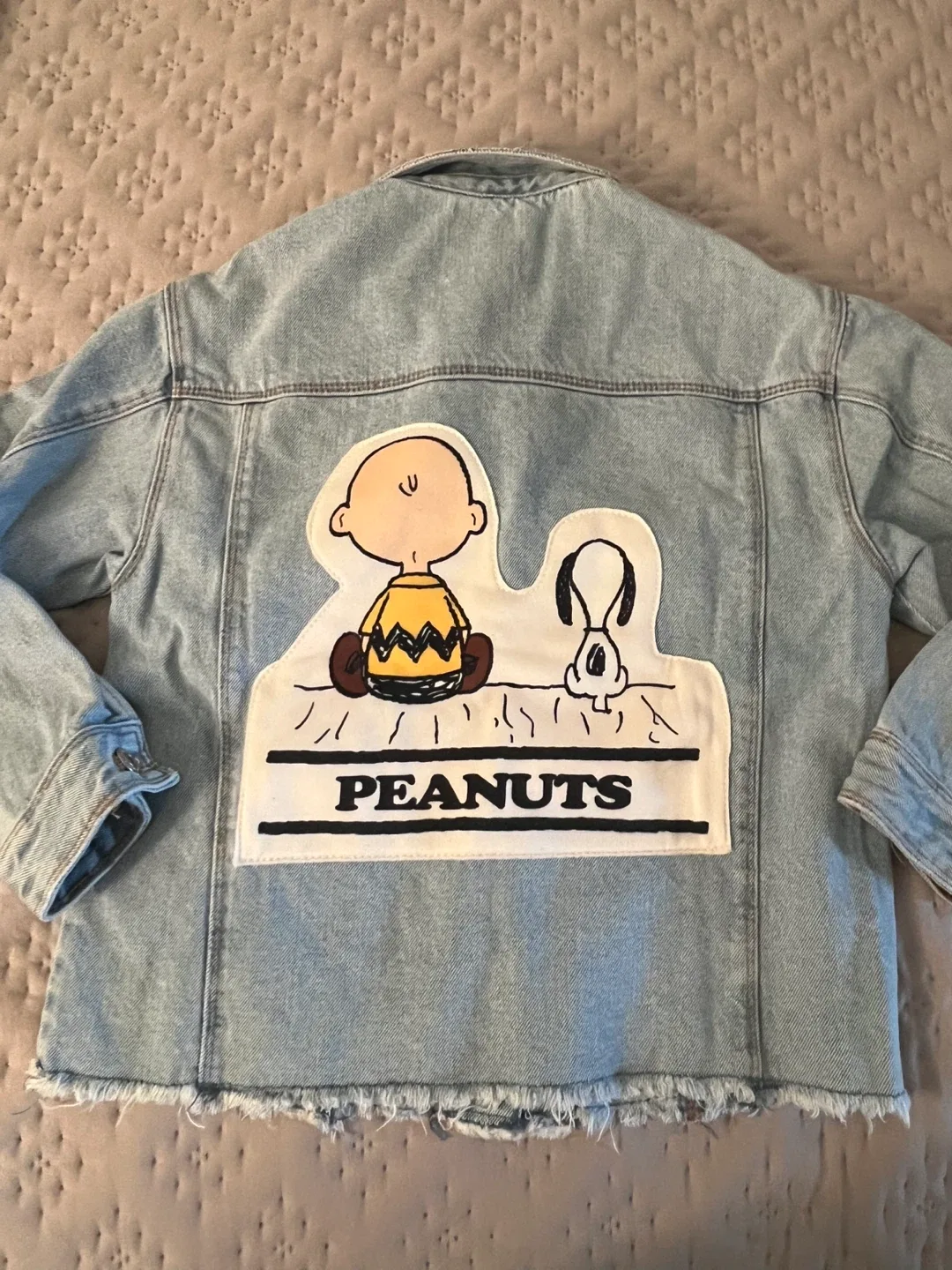 Zara Peanuts Denim Jacket - Size 10 image indicator(2)