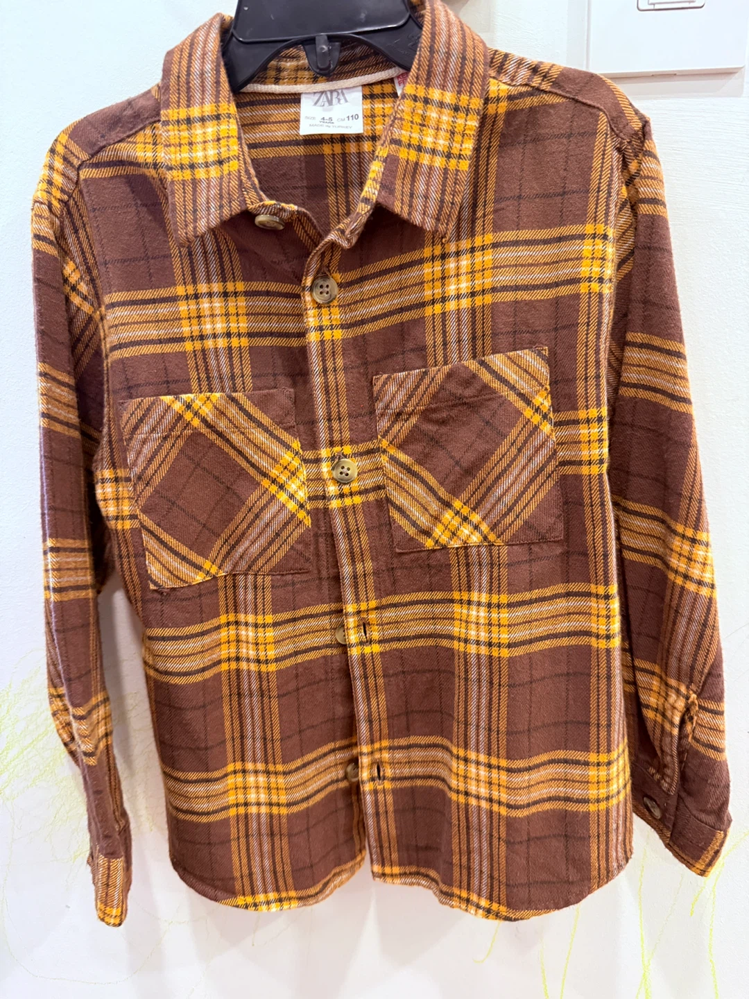 Zara Kids Plaid Shirt - Size 4-5 Years
