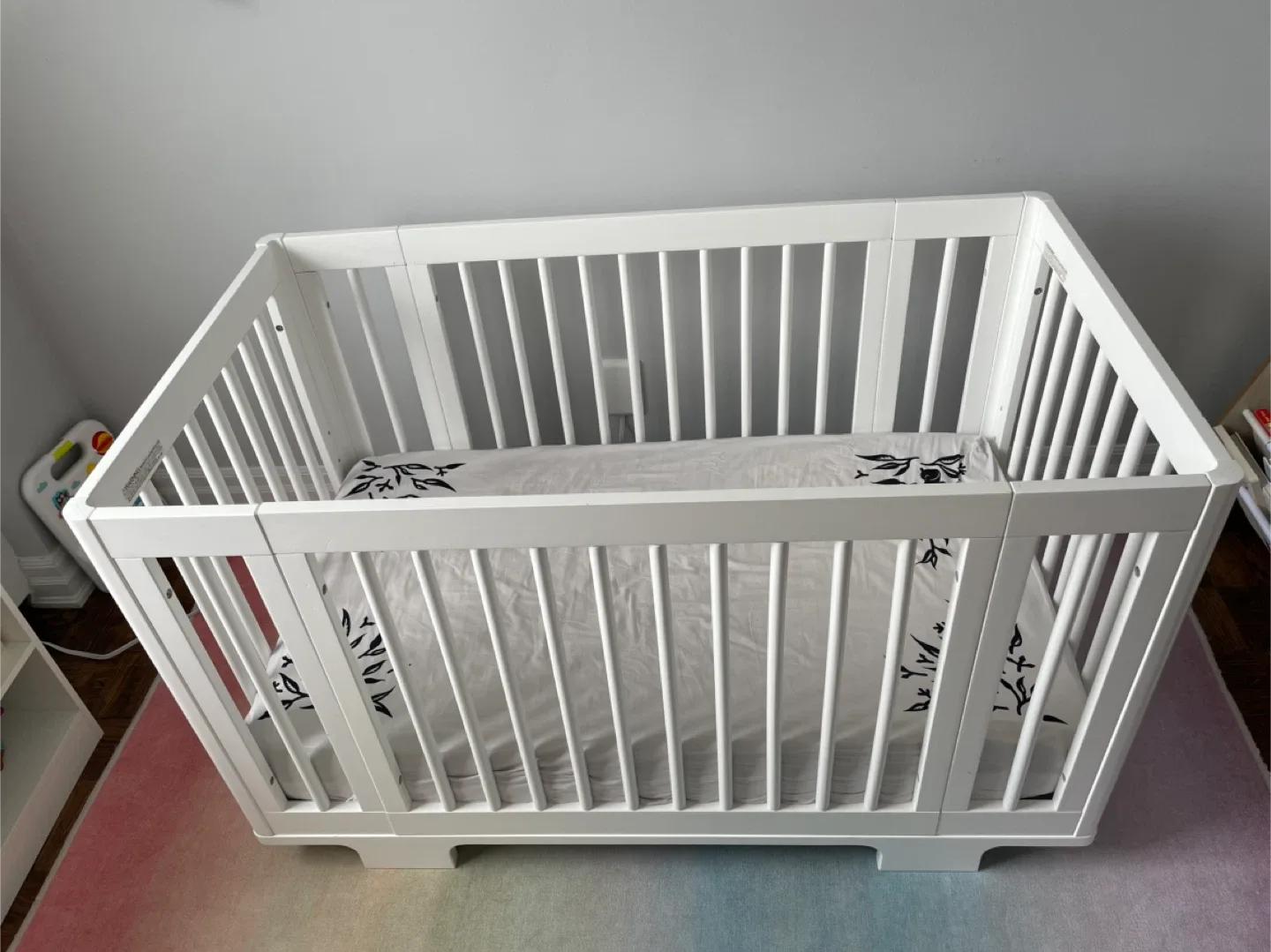 babyletto yuzu 8 in 1 crib with mattresses and sheets thumbnail