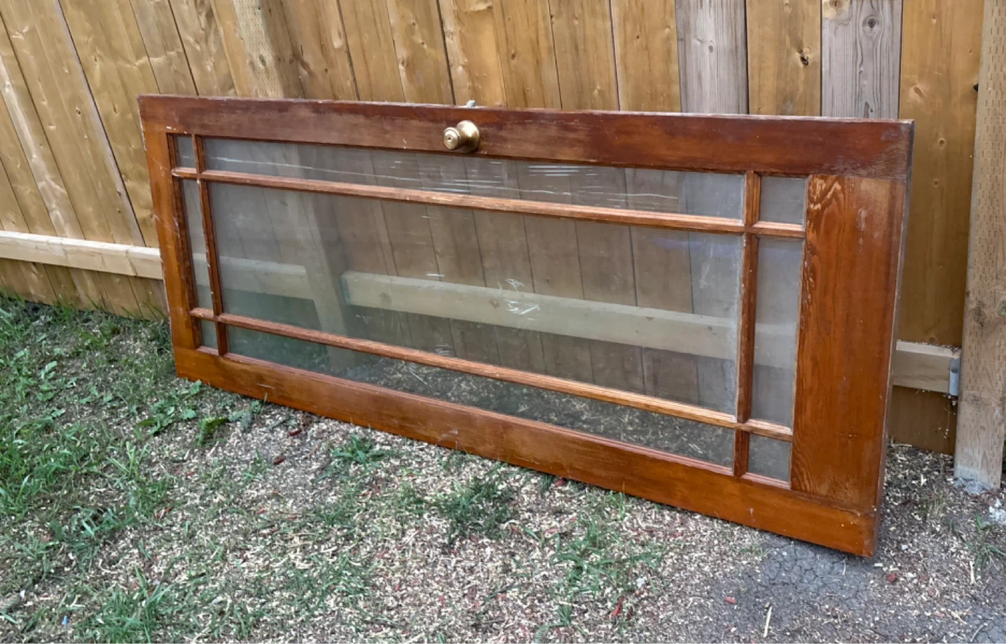 Vintage Wood & Glass Door