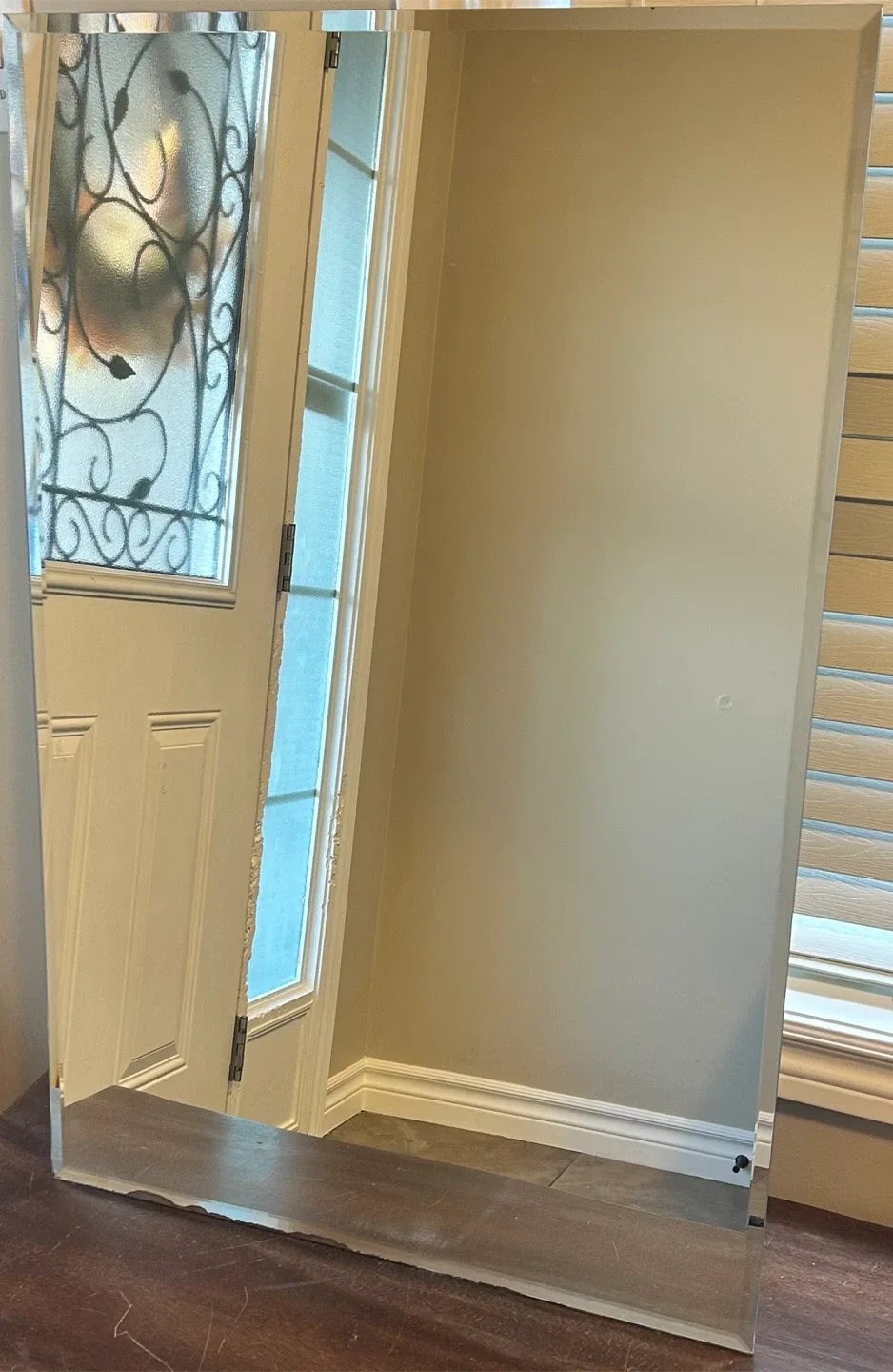 Frameless Beveled Wall Mirror image indicator(2)