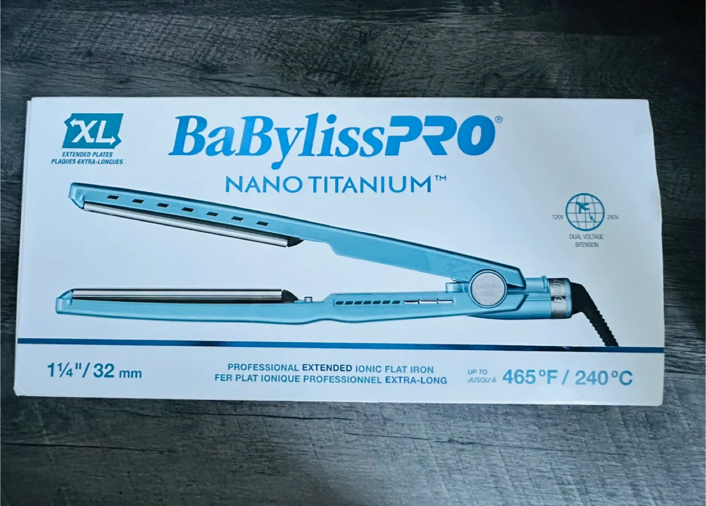 BaBylissPRO Nano Titanium 1-1/4" Flat Iron - New! thumbnail