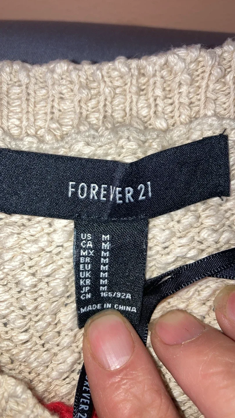 Forever 21 Union Jack Sweater - Size M image indicator(2)