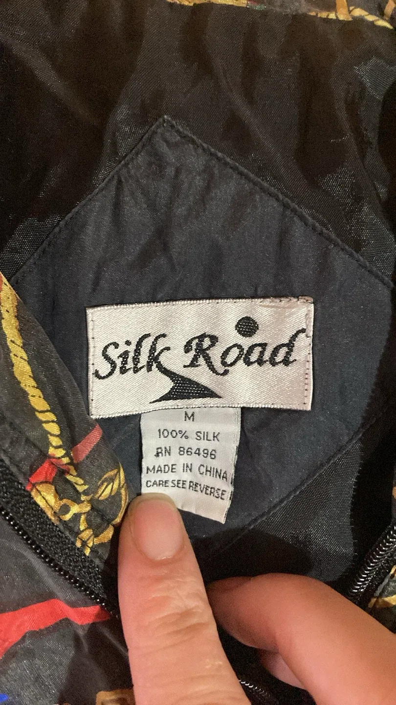 Silk Road Vintage Silk Jacket - Size M image indicator(4)